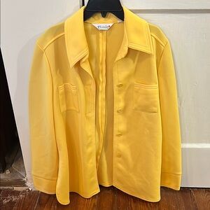 Yellow Button-Up Shirt/Jacket